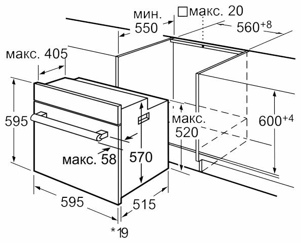 Электрический духовой шкаф Bosch HBA23B361R