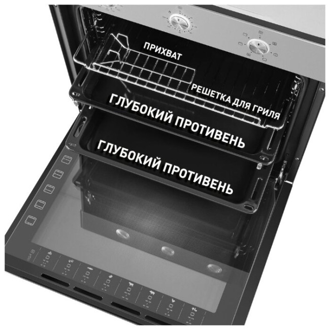 Электрический духовой шкаф MAUNFELD EOEF.766S1