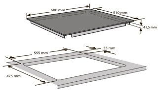 Газовая варочная панель Ariston MQ 64 GH BK