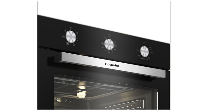 Электрический духовой шкаф Hotpoint HETF 614 JH BL