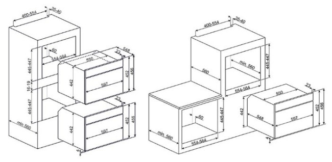 Духовой шкаф smeg SF4104MCS Духовой шкаф smeg SF4104MCS