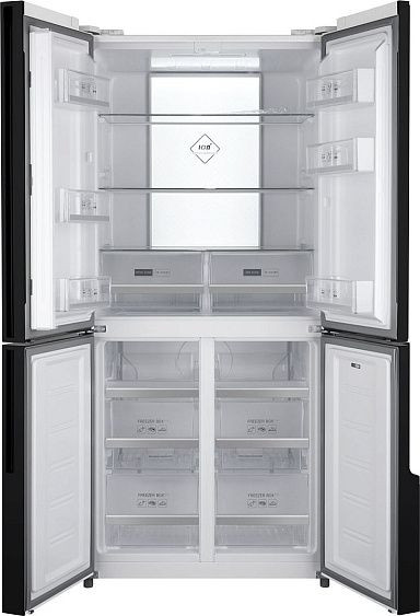 Холодильник WEISSGAUFF WCD 450 White Rock Glass NoFrost Inverter Холодильник WEISSGAUFF WCD 450 White Rock Glass NoFrost Inverter