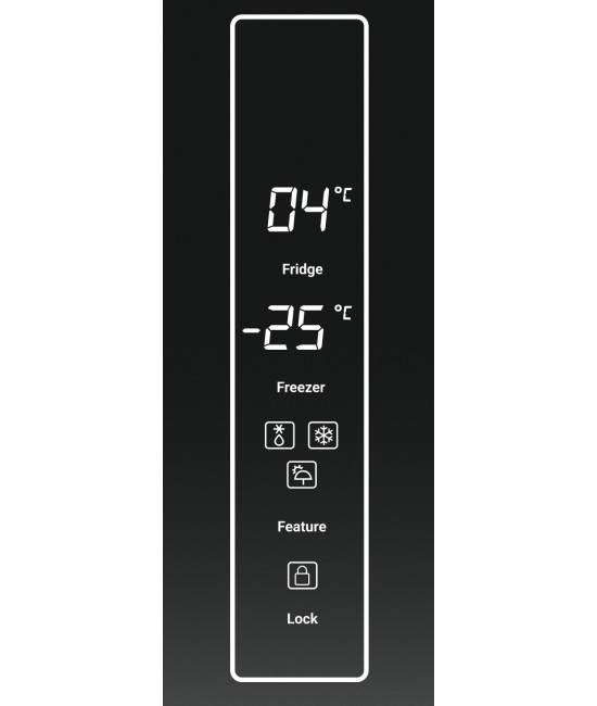 Холодильник Tesler RCD-482I BLACK GLASS