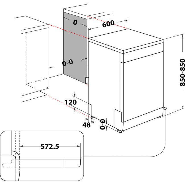 Посудомоечная машина Whirlpool WFC 3C26N F DISHWASHER WP