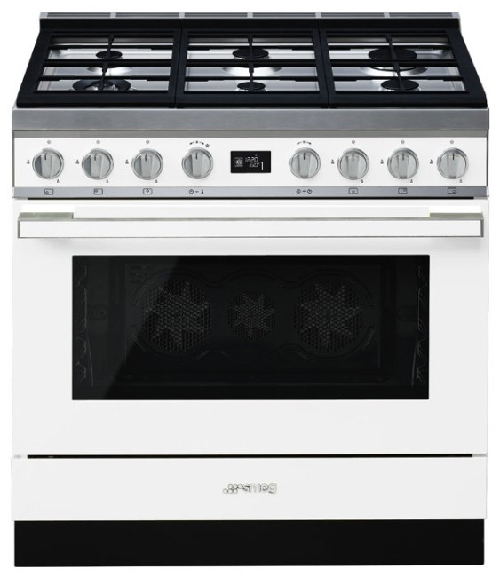 Комбинированная плита smeg CPF9GPWH