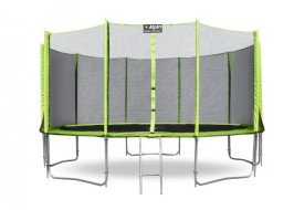 Каркасный батут Alpin 14 ft (435 см) с защитной сеткой и лестницей 435х435х269 см