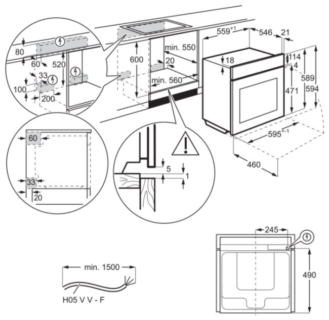 Электрический духовой шкаф Electrolux OKD5C51X
