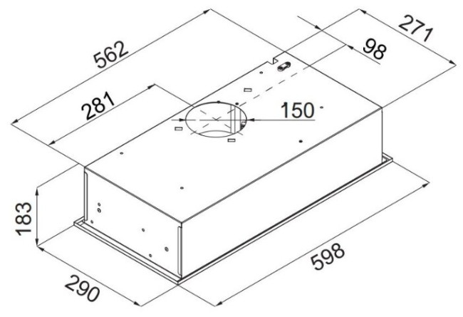 Встраиваемая вытяжка MAUNFELD Crosby Hardy 60 белый
