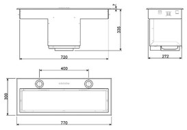 Встраиваемая вытяжка smeg KSEG 78 PXE Встраиваемая вытяжка smeg KSEG 78 PXE