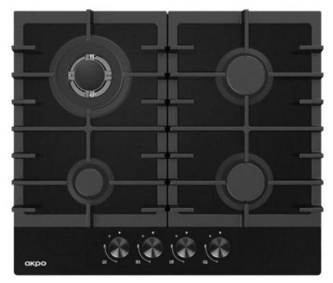 Газовая варочная панель AKPO PGA 604 SGC-T BL Газовая варочная панель AKPO PGA 604 SGC-T BL
