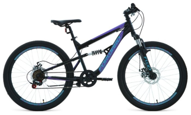 Подростковый горный (MTB) велосипед FORWARD Raptor 24 2.0 Disc (2020)