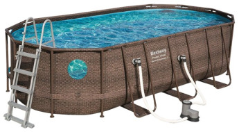 Бассейн Bestway Power Steel Deluxe Series Piscine Ovale Marron 56716