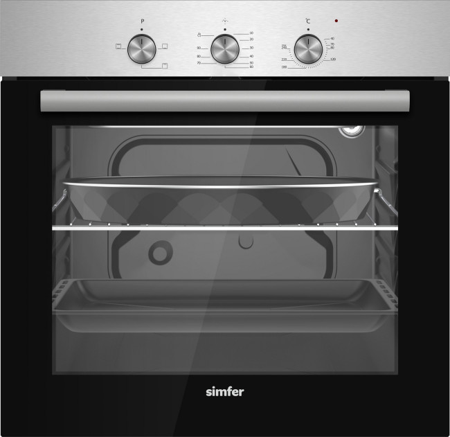 Электрический духовой шкаф Simfer B6EM14025 нержавеющая сталь