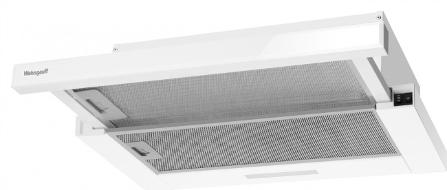 Встраиваемая вытяжка Weissgauff Hide 600 White Glass