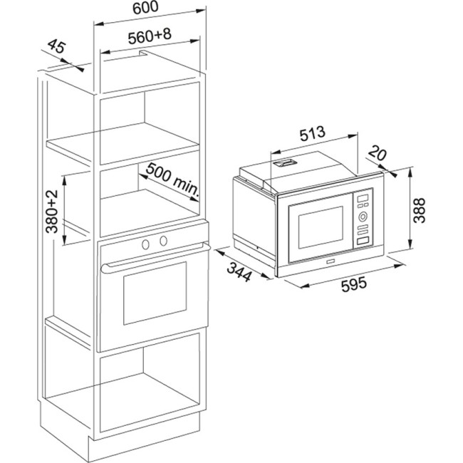 Микроволновая печь FRANKE FMW 20 SMP G XS