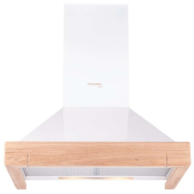 Каминная вытяжка PYRAMIDA КН WOOD 60 WHITE