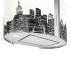 Каминная вытяжка Falmec Mirabilia 67 New York vetro (800)