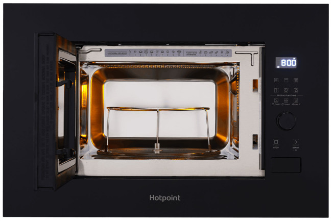 Встраиваемая микроволновая печь СВЧ Hotpoint MF20G BL H, черный