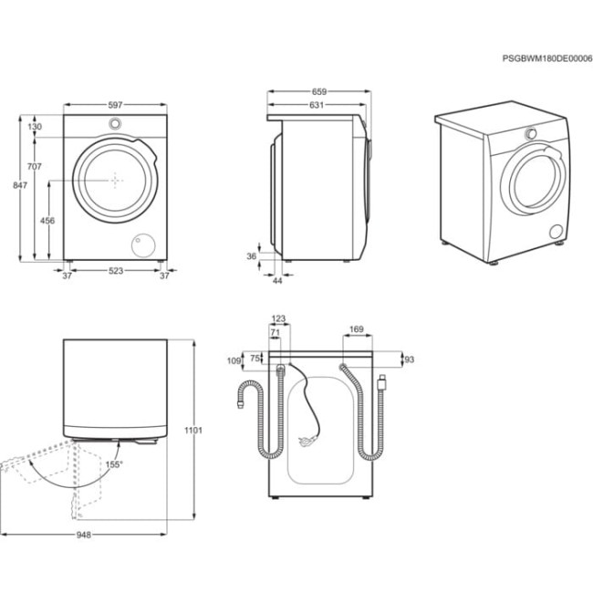 Стиральная машина с сушкой AEG LWR73864O
