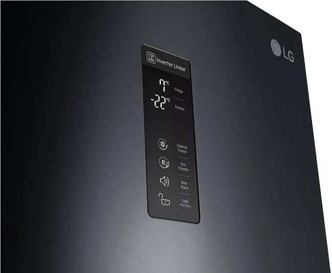 Холодильник LG GB-F59WBDZB черный