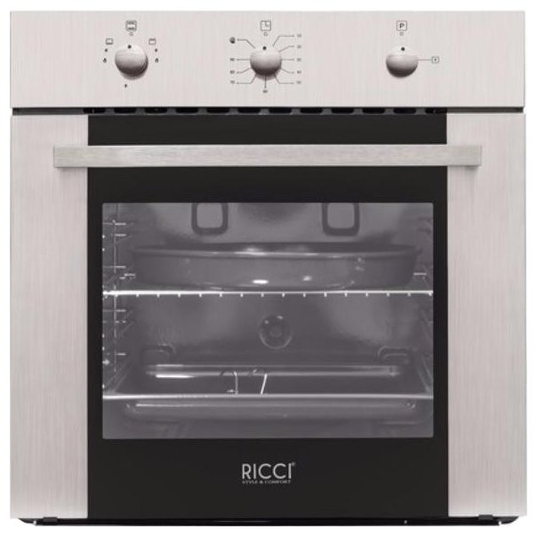 Встраиваемый газовый духовой шкаф RICCI RGO-640IX Встраиваемый газовый духовой шкаф RICCI RGO-640IX