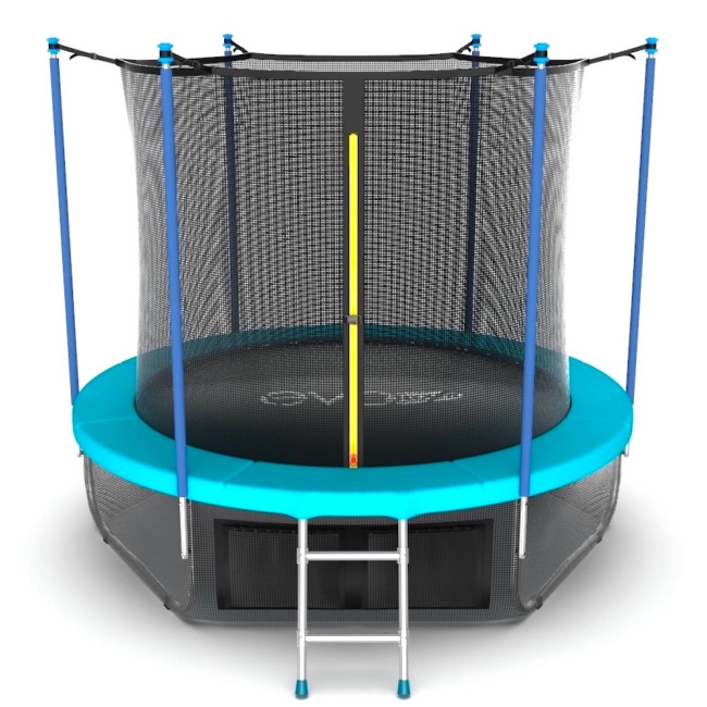 Батут Evo Jump Internal 10ft Wave с внутренней сеткой и лестницей + нижняя сеть Батут Evo Jump Internal 10ft Wave с внутренней сеткой и лестницей + нижняя сеть