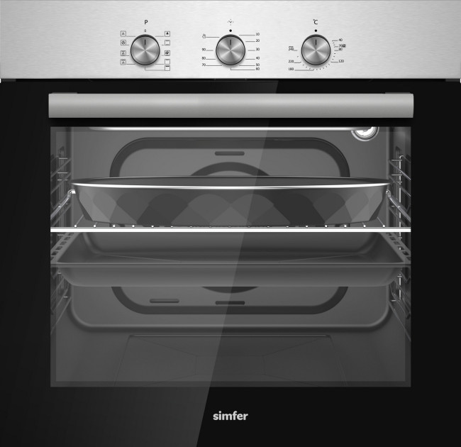 Электрический духовой шкаф Simfer B6EM19025 нержавеющая сталь Электрический духовой шкаф Simfer B6EM19025 нержавеющая сталь