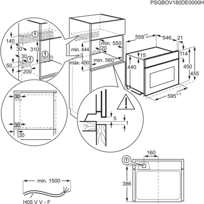 Встраиваемая микроволновая печь Electrolux EVM6E46Z