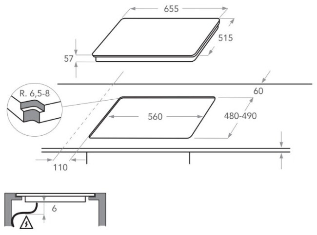 Индукционная варочная панель KitchenAid KHIMS 66500