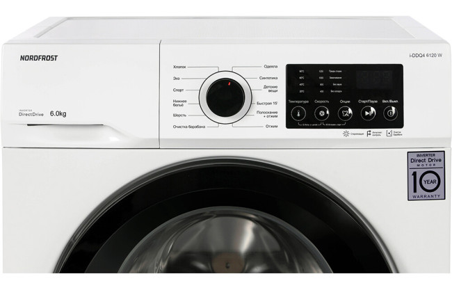 Стиральная машина Nordfrost i-DDQ4 6120 W Стиральная машина Nordfrost i-DDQ4 6120 W