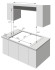 Газовая варочная панель Meferi MGH604WH GLASS COMFORT