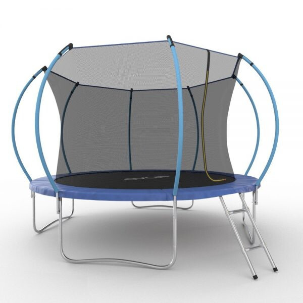 Батут Evo Jump Internal 12ft Blue с внутренней сеткой и лестницей
