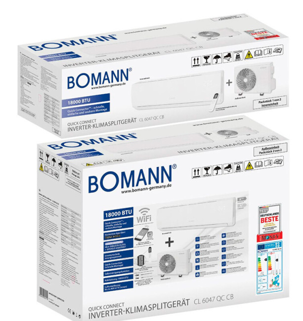 Сплит-система Bomann CL 6047 QC CB 18000 BTU/h WiFi комплект