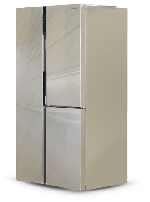 Холодильник Ginzzu NFK-475 Gold glass Холодильник Ginzzu NFK-475 Gold glass