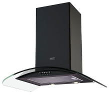 Каминная вытяжка Krona Sabrina PB 600 black/black glass Каминная вытяжка Krona Sabrina PB 600 black/black glass