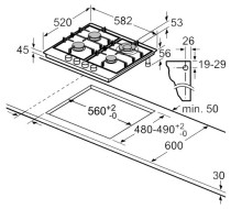 Варочная панель Bosch PGH6B5B60