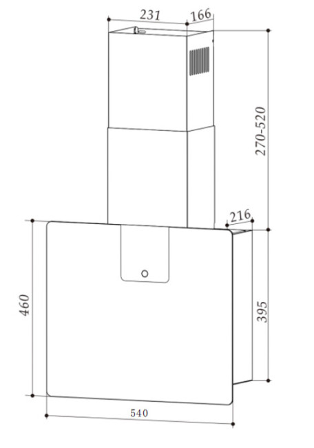 Каминная вытяжка Weissgauff Vela 900 WH Каминная вытяжка Weissgauff Vela 900 WH
