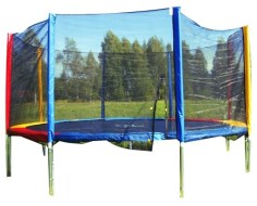 Каркасный батут babysport 430 см с сеткой 430х430 см Каркасный батут babysport 430 см с сеткой 430х430 см