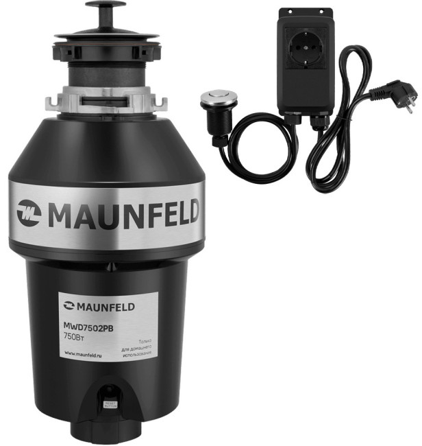 Измельчитель пищевых отходов с пневмокнопкой Maunfeld MWD7502PB