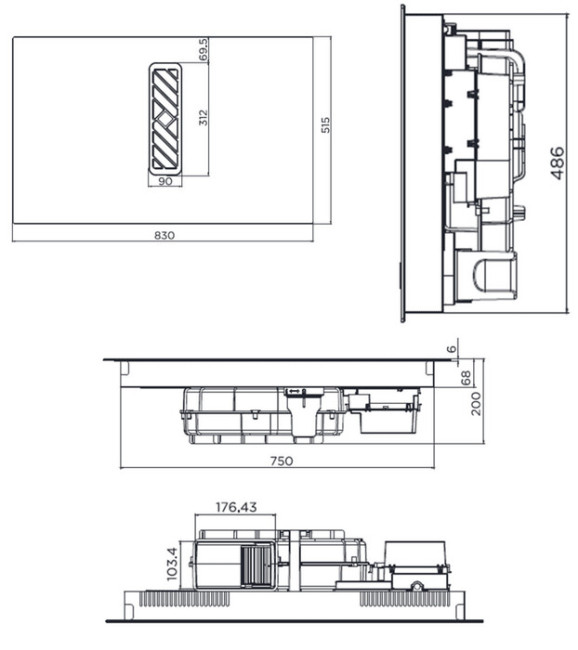 Встраиваемая индукционная варочная панель Maunfeld MIHC834SF2BK