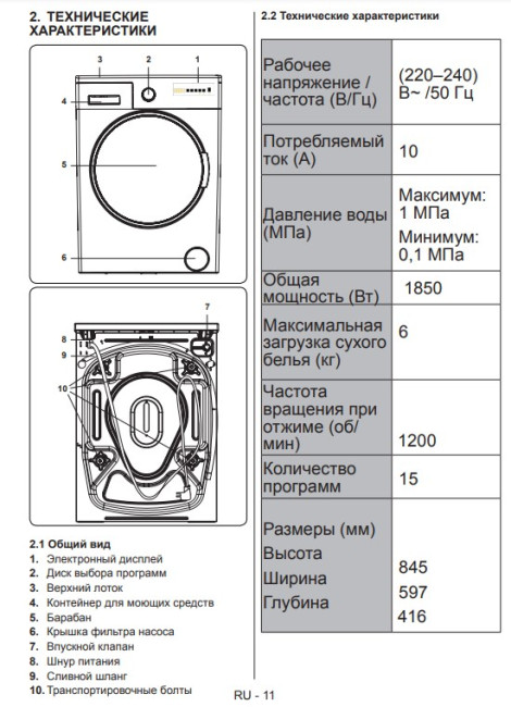 Стиральная машина Jackys JW 6TB21 Стиральная машина Jackys JW 6TB21