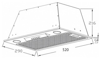 Встраиваемая вытяжка Korting KHI 6530 X Встраиваемая вытяжка Korting KHI 6530 X