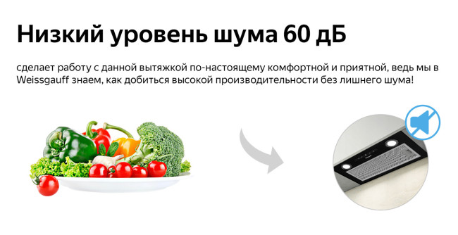 Встраиваемая вытяжка Weissgauff Box 1200 BL