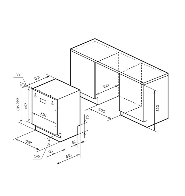 Встраиваемая посудомоечная машина Millen MDW 601