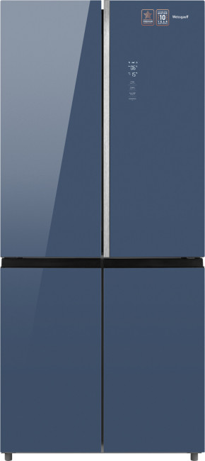 Холодильник Weissgauff WCD 590 Nofrost Inverter Premium Biofresh Blue Glass