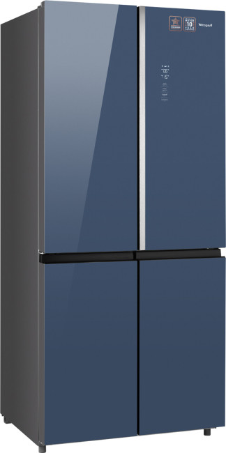 Холодильник Weissgauff WCD 590 Nofrost Inverter Premium Biofresh Blue Glass