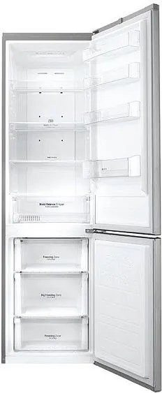 Холодильник LG GB-P20PZCZS серебристый