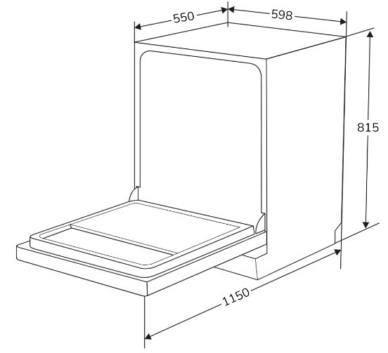Встраиваемая посудомоечная машина Millen MDW 603