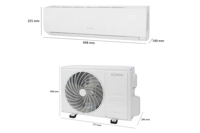 Сплит-система Bomann CL 6045 QC CB 9000 BTU/h WiFi Сплит-система Bomann CL 6045 QC CB 9000 BTU/h WiFi