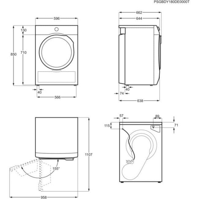 Сушильная машина Electrolux EW7H457W
